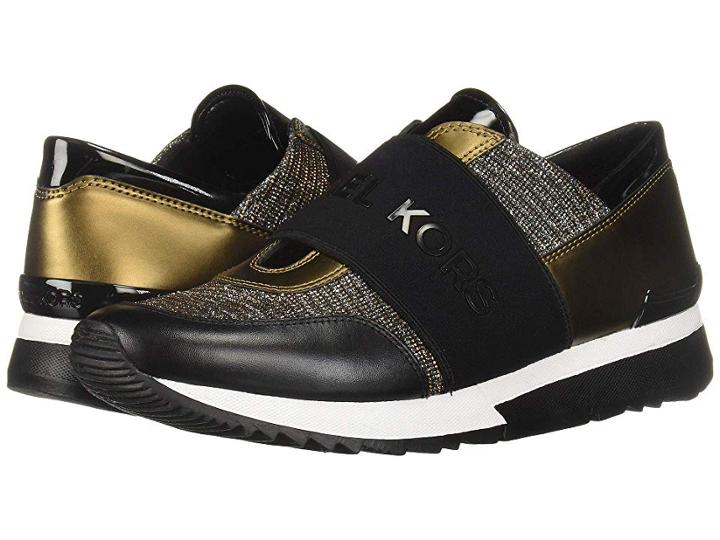 Michael Michael Kors Mk Trainer (black/bronze/silver) Women's Shoes