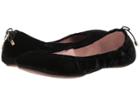 Kate Spade New York Globe (black Crushed Velvet) Women's Shoes