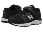 New Balance Kids Ka680v5i (infant/toddler) (black/white) Boys Shoes