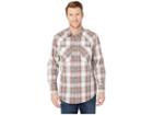 Pendleton Long Sleeve Frontier Shirt (grey/rust Plaid) Men's Long Sleeve Button Up