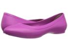 Crocs Lina Flat (vibrant/violet) Women's Flat Shoes