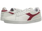 Diadora Game L Low Waxed (white/red Pepper) Athletic Shoes