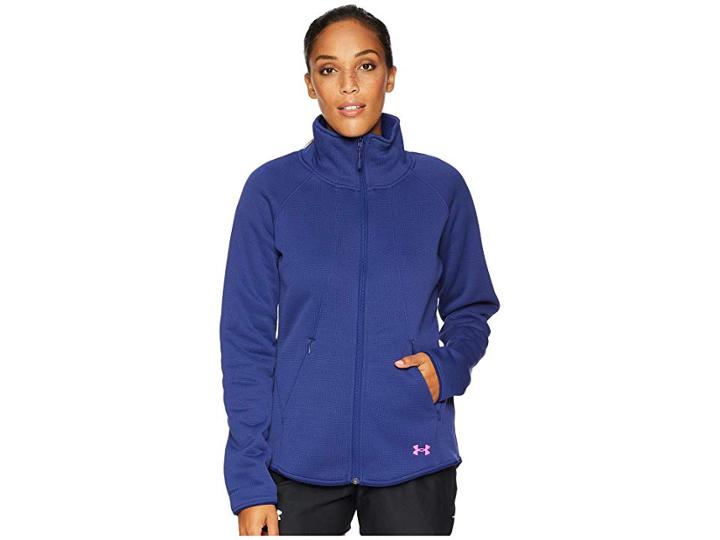 Under Armour Extreme Coldgear Jacket (scribe Blue/fluo Fuchsia) Women's Coat
