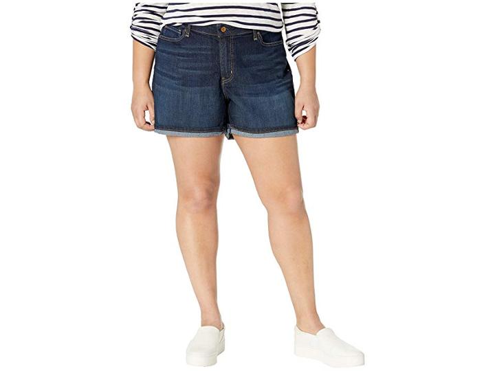 Signature By Levi Strauss & Co. Gold Label Plus Size Mid-rise Shorts (stormy Sky 3) Women's Shorts