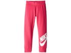Nike Kids Sportswear Futura Fleece Jogger (little Kids) (rush Pink) Girl's Casual Pants