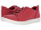 Clarks Step Verve Lo. (red Perfed Microfiber) Women's Shoes