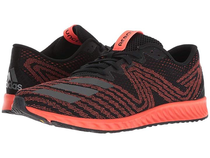 Adidas Running Aerobounce Pr (black/night Metallic F13/solar Red) Men's Running Shoes
