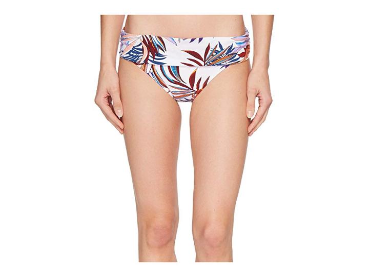 La Blanca Botanical Garden Shirred Band Hipster (white) Women's Swimwear