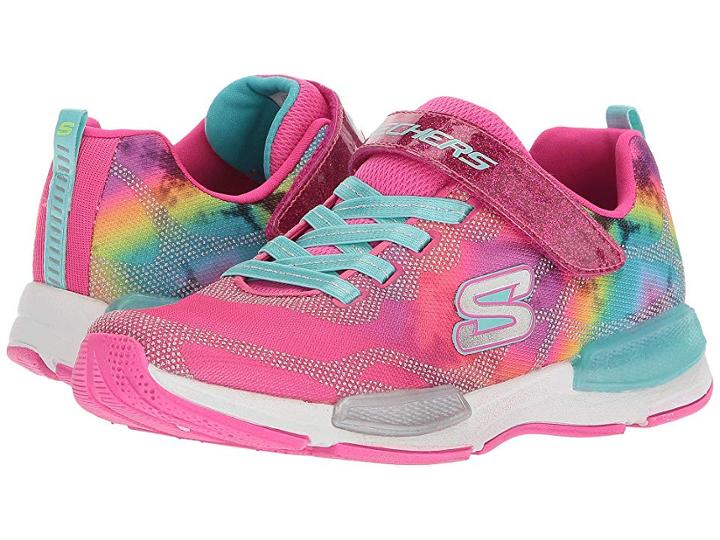 Skechers Kids Jumptech 81514l (little Kid/big Kid) (neon Pink/multi) Girl's Shoes