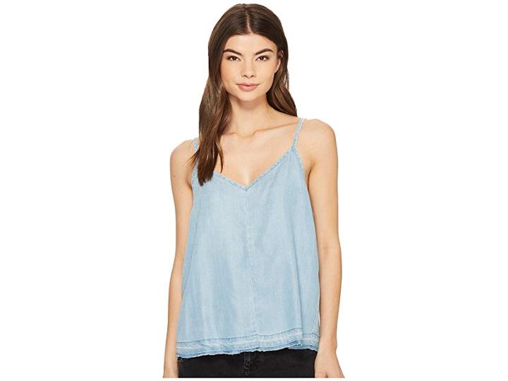 Rvca Raided Tee (chambray) Women's T Shirt
