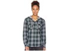 Columbia Collegiate Times Twotm Hooded Long Sleeve Shirt (ms/spruce Check) Women's Long Sleeve Button Up