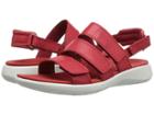 Ecco Soft 5 3-strap Sandal (tomato Cow Leather/cow Nubuck) Women's Sandals