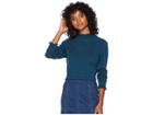 Free People Needle And Thread Pullover (dark Turquoise) Women's Long Sleeve Pullover