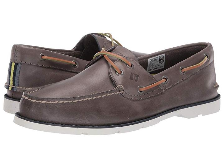 Sperry Leeward 2-eye Nautical Cross Lace (grey) Men's Shoes