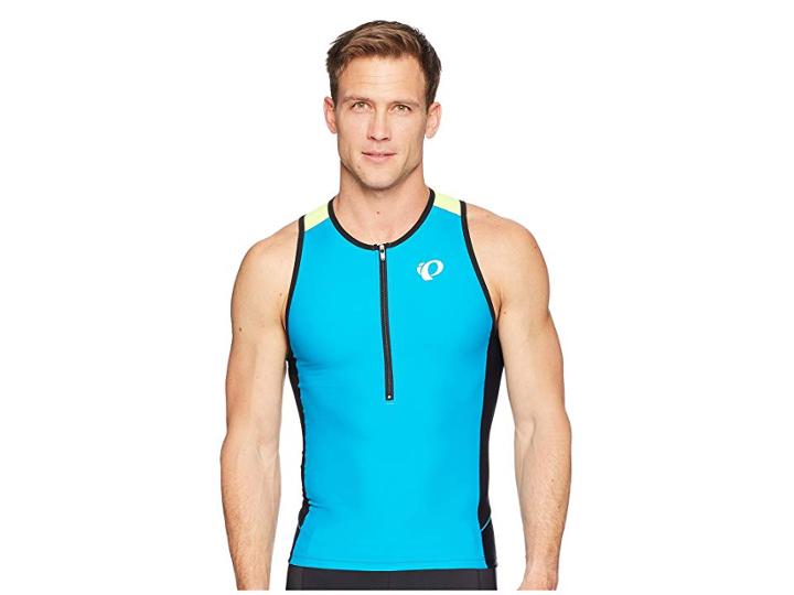 Pearl Izumi Elite Pursuit Tri Singlet (aromic Blue/screaming Yellow) Men's Clothing