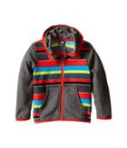 The North Face Kids Glacier Full Zip Hoodie (infant) (asphalt Grey Stripe (prior Season)) Girl's Sweatshirt