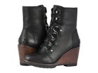 Sorel After Hourstm Lace (black Full Grain Leather) Women's Dress Lace-up Boots