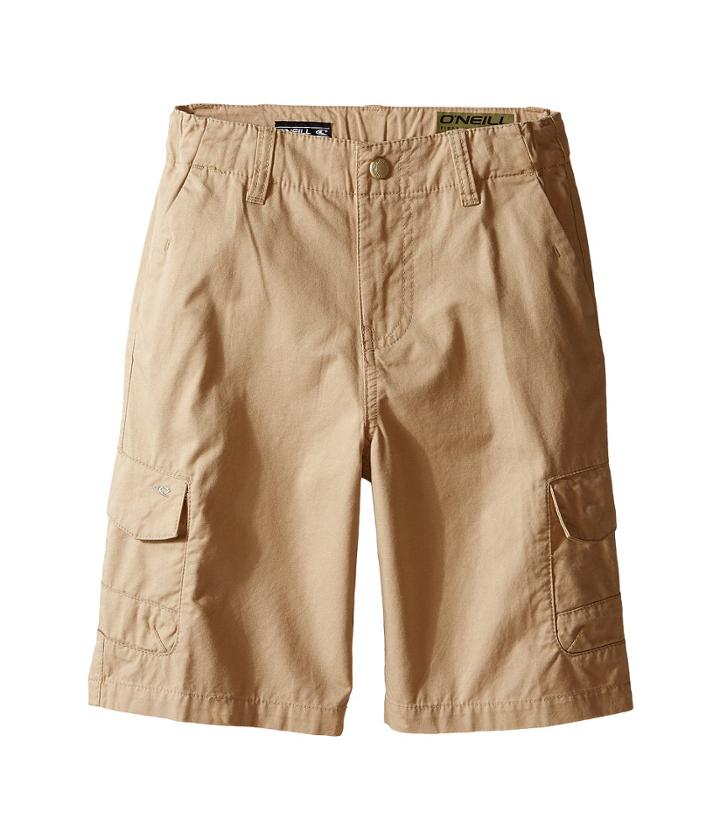 O'neill Kids Black Hawk Shorts (little Kids) (khaki) Boy's Shorts