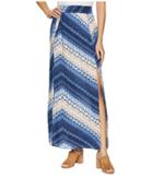 Bcbgeneration Front Slit Maxi Skirt (tie-dye Breeze) Women's Skirt