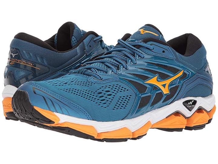 Mizuno Wave Horizon 2 (blue Sapphire/bright Marigold) Boys Shoes