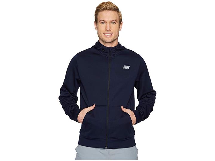 New Balance Nb Corefleece Full Zip Hoodie (pigment) Men's Fleece