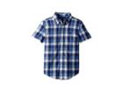 Polo Ralph Lauren Kids Cotton Madras Sport Shirt (little Kids/big Kids) (blue Multi) Boy's Clothing