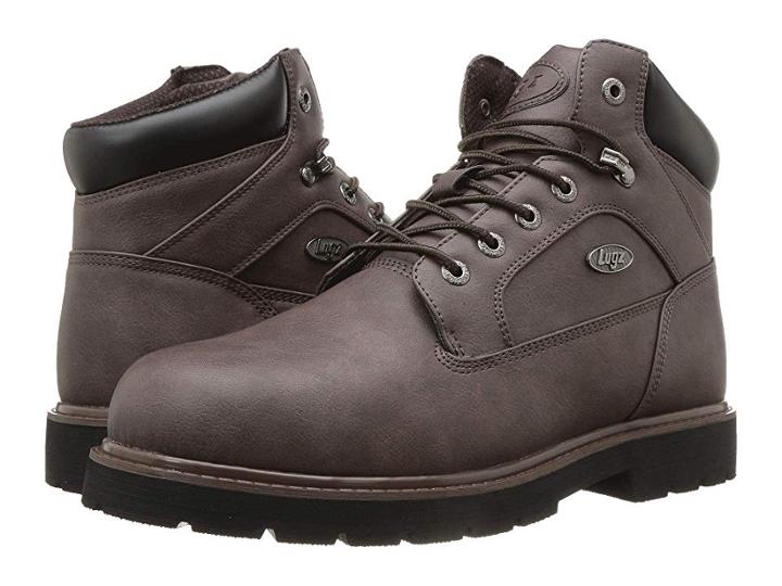 Lugz Mortar Mid Steel Toe Chukka Boot (coffee/black) Men's Shoes