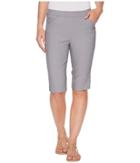 Tribal Stretch Bengaline 13 Bermuda Shorts With Pocket (gray) Women's Shorts