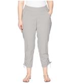 Columbia Plus Size Anytime Casualtm Ankle Pants (light Grey) Women's Casual Pants