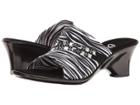 Onex Maggy (white Zebra Elastic) Women's Sandals