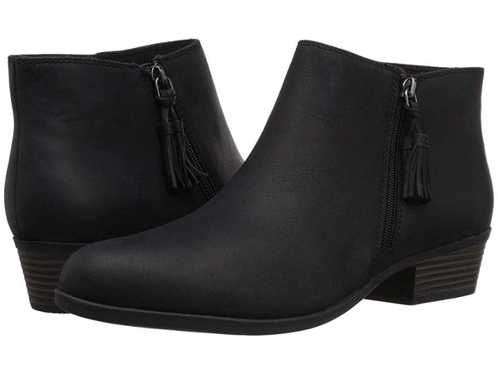 Clarks Addiy Terri (black Leather) Women's  Shoes