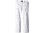 Hudson Kids Jessa Skinny Roll Cuff Crop In White (big Kids) (white) Girl's Jeans