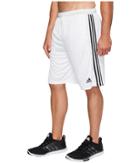 Adidas Big Tall Designed-2-move 3-stripes Shorts (white/white/black) Men's Shorts