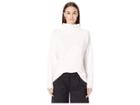 Eileen Fisher Soft Organic Cotton Funnel Neck Box-top (white) Women's Clothing