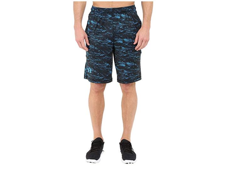 Under Armour Ua Raid Novelty Short (black/black/electric Blue) Men's Shorts