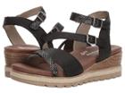 Rieker D6356 Icess 56 (schwarz/schwarz/silber) Women's Shoes