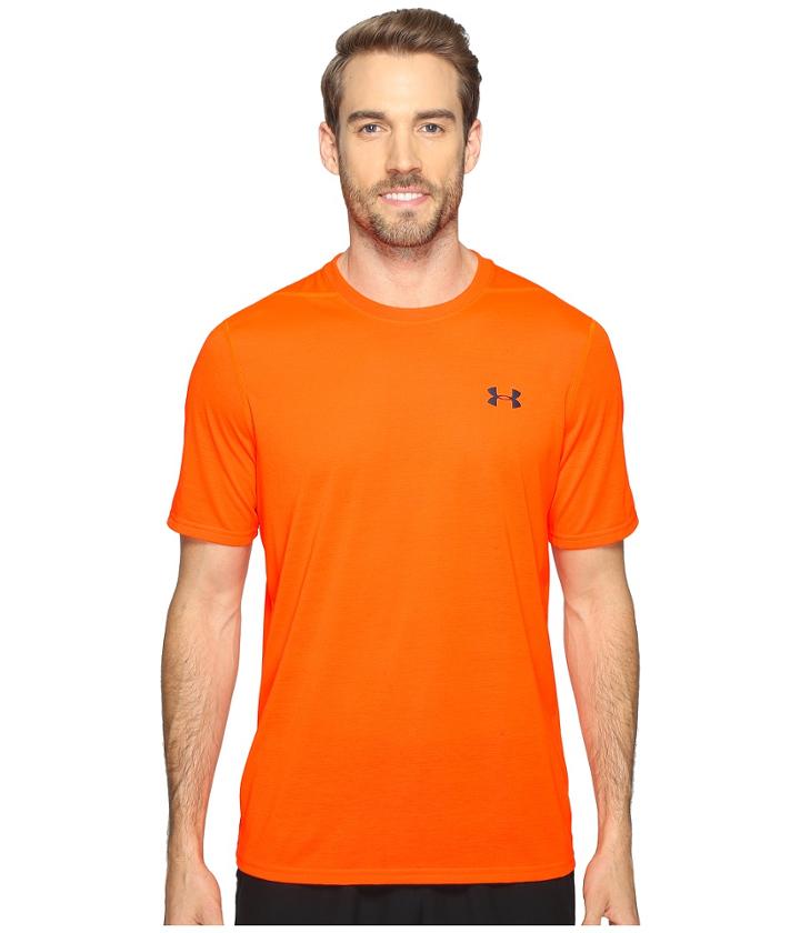Under Armour Ua Threadborne Short Sleeve (phoenix Fire) Men's Clothing