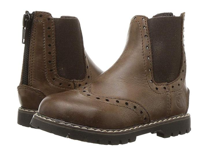Old West English Kids Boots Bloom (toddler/little Kid) (chocolate Barnwood) Kids Shoes
