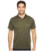 Columbia New Utilizertm Polo (surplus Green Heather) Men's Short Sleeve Pullover