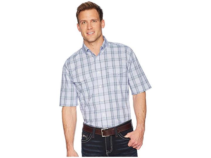 Roper 1522 Coal Creek Check (purple) Men's Clothing
