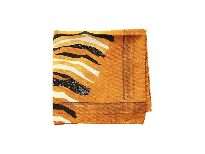 Eton Zebra Pocket Square (orange) Ties