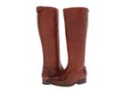 Frye Melissa Button Back Zip Extended (cognac Extended Soft Vintage Leather) Cowboy Boots