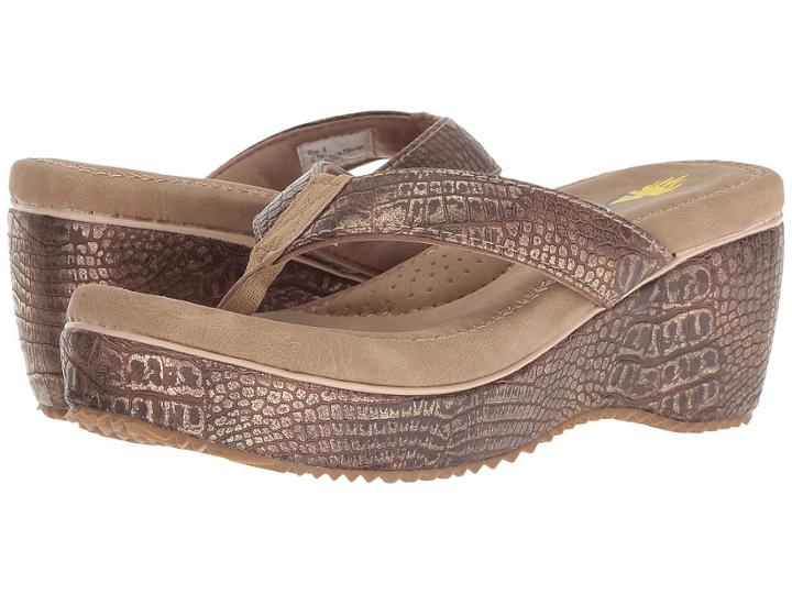 Volatile Bellot (gold) Women's Sandals