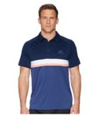 Adidas Club Colorblock Polo (collegiate Navy) Men's Short Sleeve Pullover