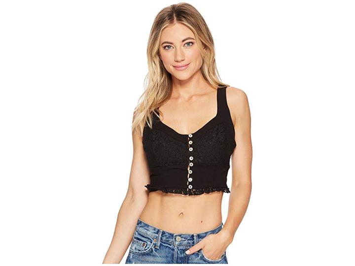 Free People Here I Go Brami (black) Women's Sleeveless