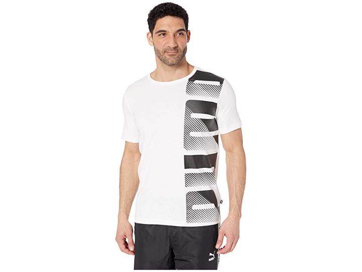 Puma Summer Logo Tee (puma White) Men's T Shirt