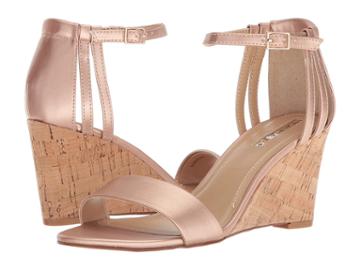 Tahari Farce (rose Gold Metallic) Women's Wedge Shoes