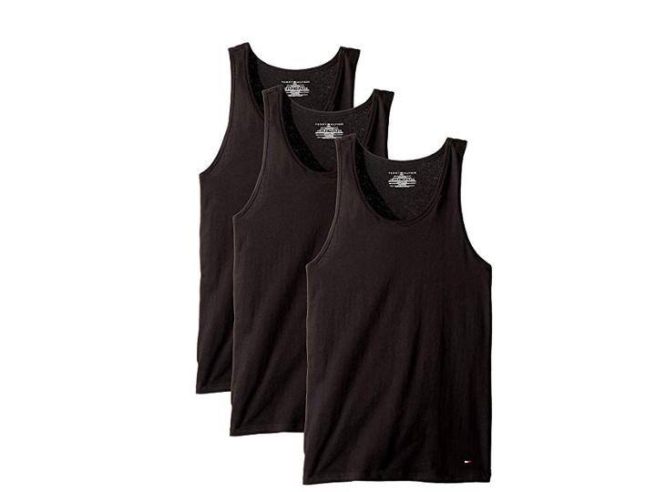 Tommy Hilfiger Cotton Classics 3-pack Slim Fit Jersey Tank Top (black) Men's Underwear