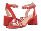 Sole / Society Hezzter (deep Coral Kid Suede) High Heels