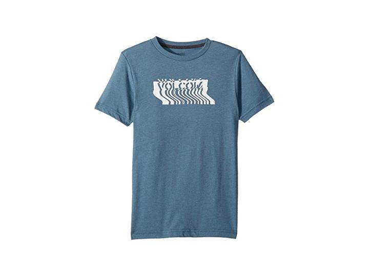 Volcom Kids Bard Short Sleeve Tee (big Kids) (wrecked Indigo) Boy's T Shirt